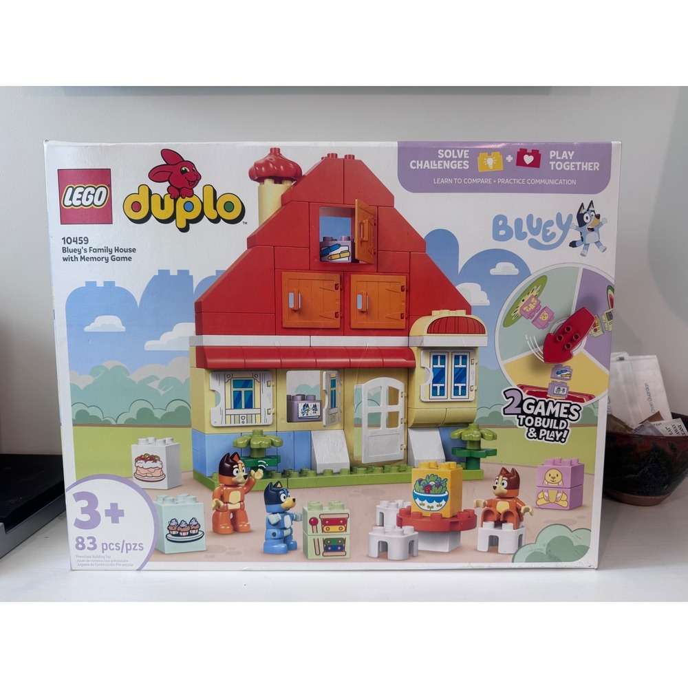 LEGO Duplo Bluey's Family House 10459 Building Set 83 Pcs New Sealed